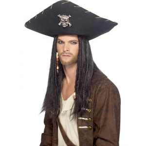 Pirat hatt - Svart