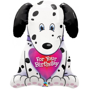 Four Your birthday - dalmatinervalp folieballong - 79 cm folie