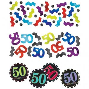 50-års födelsedag bordskonfetti - 34 g 50-års födelsedag bordskonfetti - 34 g