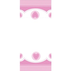 Söt babyelefant rosa bordsduk i plast Söt babyelefant rosa bordsduk i plast