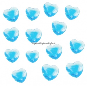 Aqua bordsdiamanter - hjärtan - 21 g Aqua bordsdiamanter - hjärtan - 21 g