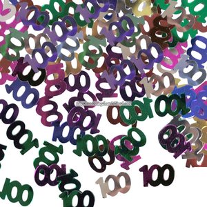 100-års konfetti till bord/inbjudningar - 14 g 100-års konfetti till bord/inbjudningar - 14 g