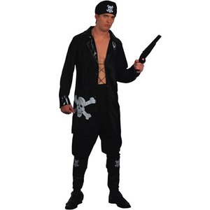 Pirat - maskeraddräkt svart Pirat - maskeraddräkt svart