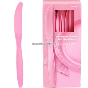 Ljusrosa plastknivar Ljusrosa plastknivar